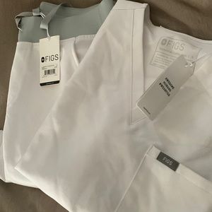 Figs scrubs set, white